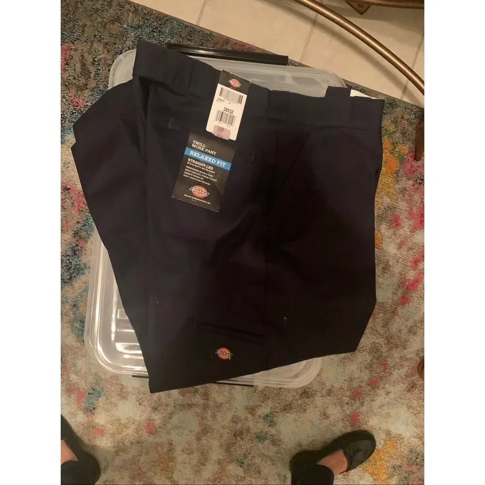 NWT Dickies Men's Loose Fit, Twill Work Pant, Black